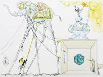 サルバドール・ダリ「BALLET DES VENDANGEURS」ミクストメディア版画(リトグラフ+銅版画)