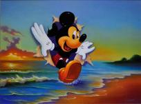 ウォーレン「Mickey's Grand Entrance」ジクレー版画:ディズニー