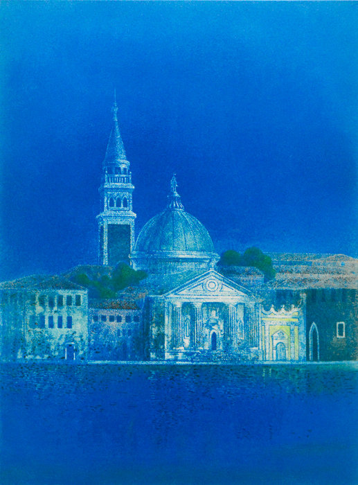 野村義照「ベネツィア」リトグラフ | 日本画、油絵、版画などの絵画 