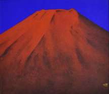 佐藤昭三「赤富士」日本画