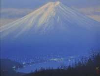 清水 規「黎明富士」日本画