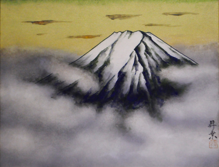 五十川 昇乗「富士」日本画 | 日本画、油絵、版画などの絵画販売