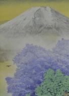 牧野一泉「春の雪」日本画