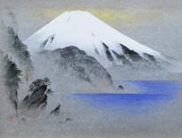 小山 硬「由比」日本画　F6号