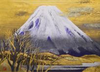 大矢 紀「湖上富士」日本画